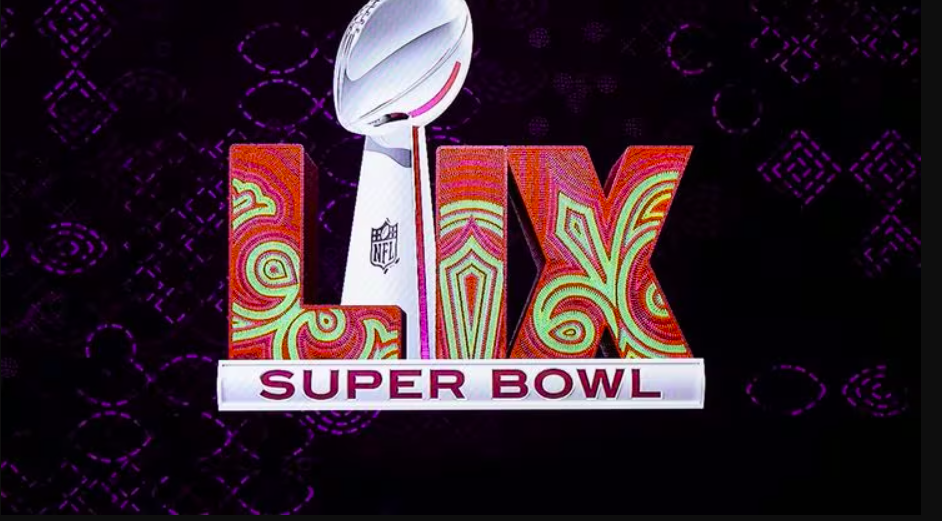 What color is the superbowl logo this year