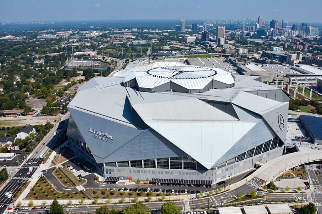 Superbowl 2028 location Mercedes Benz Stadium