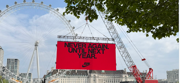 Nike Faces Backlash for “Never Again” Ads at London Marathon 2025